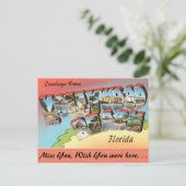 フロリダ、ハリウッドからのビーチ ポストカード (スタンド正面)