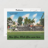 フロリダ、バルデントン、旧木造バーナー ポストカード (正面/裏面)