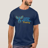 フロリダ・バーチャル・ハイスクール・ファイアバード ネイビーTシャツ Tシャツ (正面)