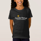 フロリダ・バーチャル・ミドルスクール、女子中学生 Tシャツ (正面)
