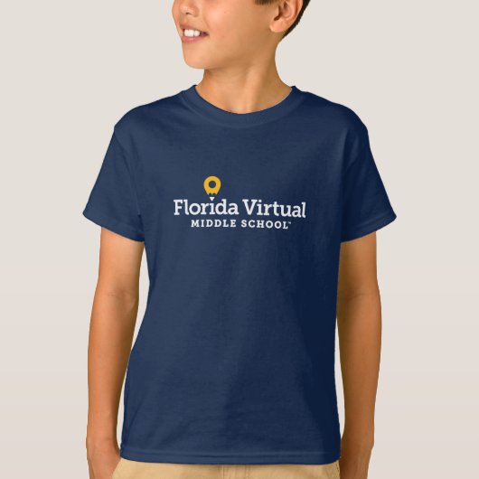 フロリダ・バーチャル・ミドルスクール、若者 Tシャツ (正面)