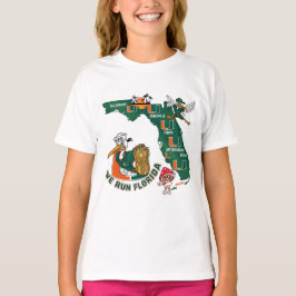 フロリダ フットボール ファン ゲームデイ グラフィック デザイン Tシャツ