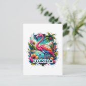 フロリダ、フラミンゴ、ポストクロッシング葉書 ポストカード (スタンド正面)