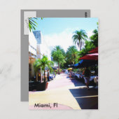 フロリダ，マイアミ ポストカード (正面/裏面)
