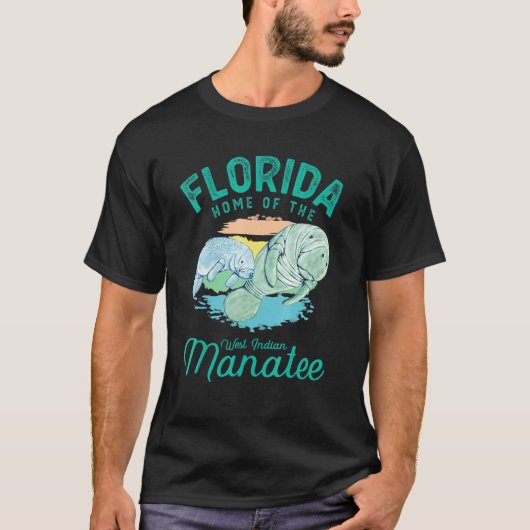 フロリダ マナティーの故郷 Tシャツ (正面)
