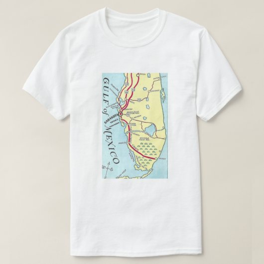  フロリダ・メキシコ湾 Tシャツ (デザイン正面)