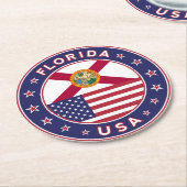 フロリダ ラウンドペーパーコースター (アングル)