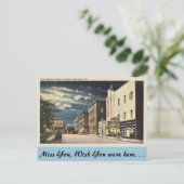 フロリダ、レイクシティ、東マディソンの夜。 ポストカード (スタンド正面)