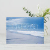 フロリダ レトロ ビーチ オーシャン パーティー 招待状 (スタンド正面)