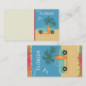 フロリダ：旅行名刺 名刺 (正面/裏面)