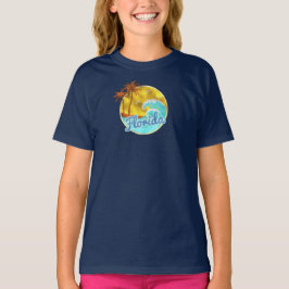 フロリダ、海波、ヤシの木 Tシャツ