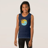 フロリダ、海波、ヤシの木 Tシャツ (正面フル)