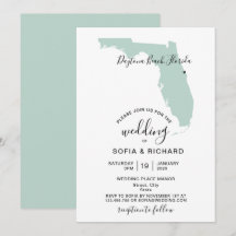 フロリダ 結婚式 目的地 マップ 取り外し可能なハート