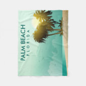 フロリダ-編集可能イラストレーション フリースブランケット (正面)