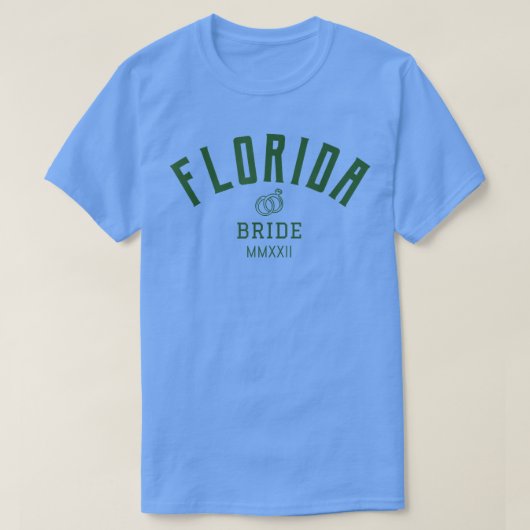 フロリダ 花嫁  ブライズパーティー  花嫁のために Tシャツ (デザイン正面)