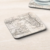 フロリダ(1763年)のヴィンテージの地図 コースター (左側)