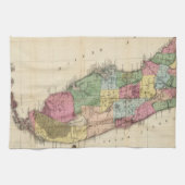 フロリダ(1870年)のヴィンテージの地図 キッチンタオル (横)