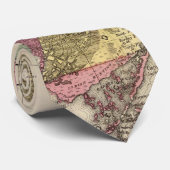 フロリダ(1870年)のヴィンテージの地図 ネクタイ (ロール)