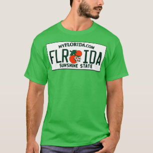 フロリダFLライセンスプレートクラシック Tシャツ
