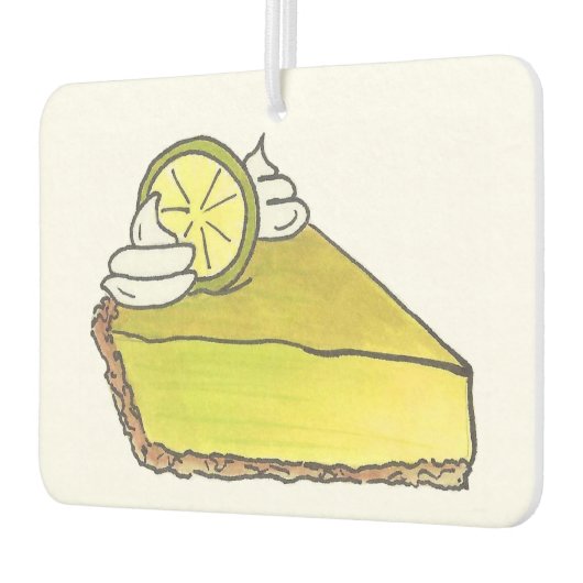 フロリダFL鍵鍵ライムパイスライスデザートフード カーエアーフレッシュナー (左)