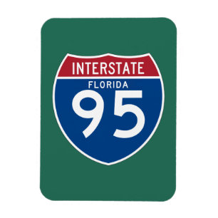 フロリダFL I-95州間高速道路シールド – マグネット