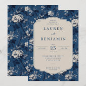 フロリッシュ&フェットウェディング 招待状 (正面/裏面)