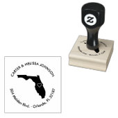 フロリディ州差出人住所スタンプ ラバースタンプ (押印)