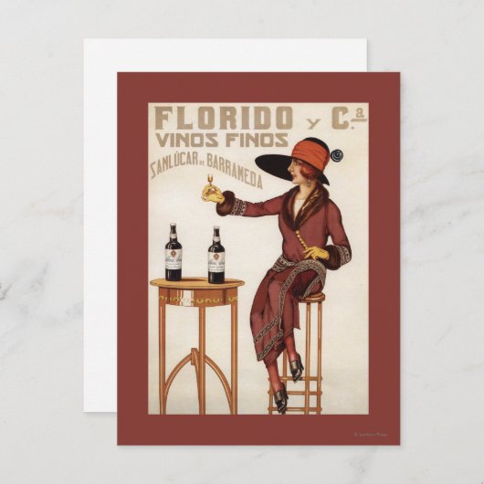 フロリドヴィノスフィノス – Sanlucar de Barrameda ポストカード (正面/裏面)