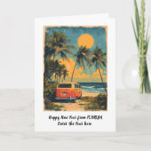 フロリパーソナライズされたダカードのお正月おめでとう シーズンカード (正面)