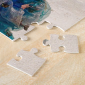 フロリメリーダクリスマストロピカルビーチホリデーツリー ジグソーパズル (側面)