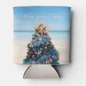フロリメリーダクリスマストロピカルビーチホリデーツリー 缶クーラー (正面)