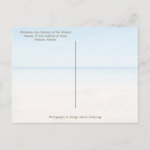 フロリメリーダクリスマス熱帯ビーチと木 シーズンポストカード (裏面)