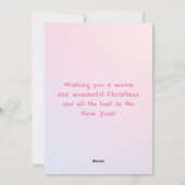 フロリメリーダクリスマス熱帯鳥と木 シーズンカード (裏面)