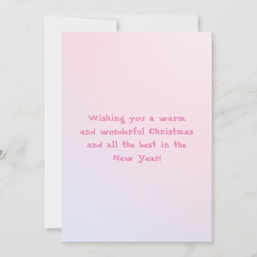 フロリメリーダクリスマス熱帯鳥と木 シーズンカード (裏面)