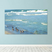 フロリモダンダショアバードの海写真 キャンバスプリント (インサイチュ (ウッドフロア))
