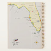 フロリ図解入りの、写真付きのダの地図 プランナー手帳 (裏面)