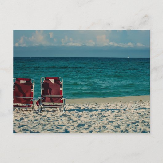 フロリ澄んダの結晶水ビーチ ポストカード (正面)