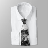 フロリ王室のダパームツリーズブラック&ホワイト写真 ネクタイ (タイ)