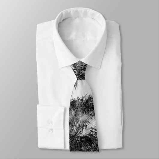 フロリ王室のダパームツリーズブラック&ホワイト写真 ネクタイ (タイ)