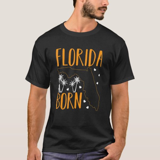 フロリ生まれダフロリ誇りを持ったディアンホーム州 Tシャツ (正面)