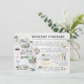 フロリ結婚ダでの週末の旅程カード エンクロージャーカード (スタンド正面)