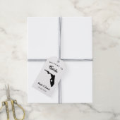 フロリ結婚ダの歓迎バッグラベル ギフトタグ (より糸付き)