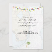 フロリ航海のダから熱帯ハッピーホリデー シーズンカード (裏面)