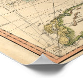 フロリ航海のダ湾のチャート ポスター (角)