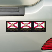 フロリ誇りを持ったダ国民 バンパーステッカー (車上)