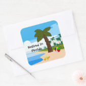 フロリ退職したダで スクエアシール (封筒)