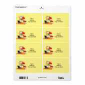 フロリ退職したダで ラベル (フルシート)