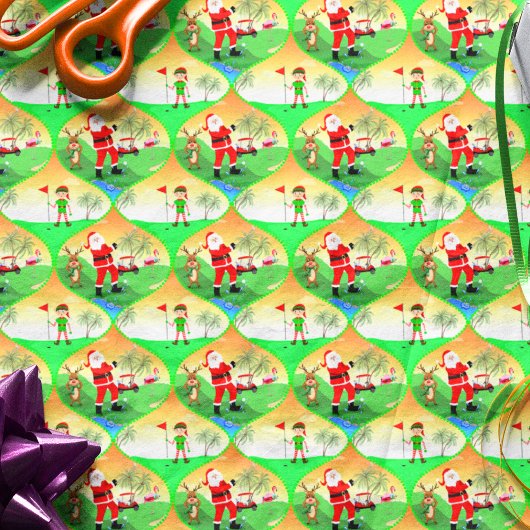 フロリ遊ダクリスマスオーギーでサンタのゴルフ 薄葉紙