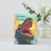 フロリ鮮やかダのアリゲーターアドベンチャー ポストカード (スタンド正面)