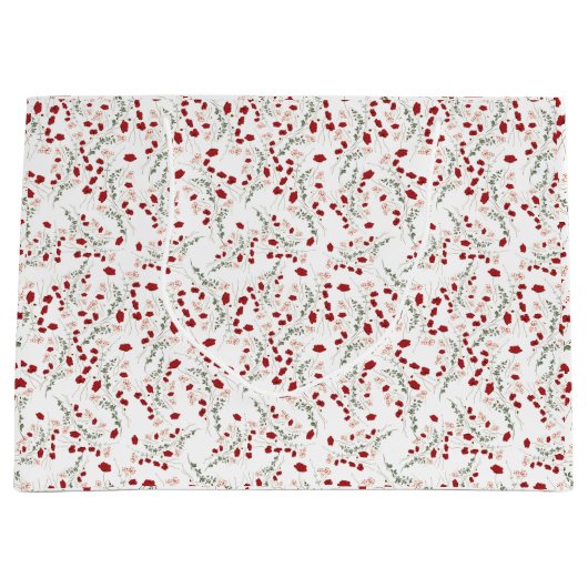 フロレアル紙ショッピングバッグ ラージペーパーバッグ (正面)